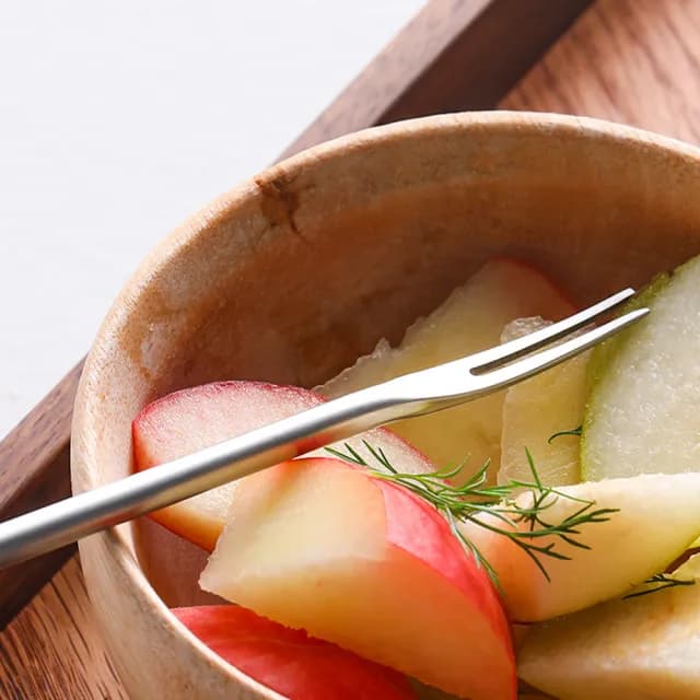 【樂邁家居】食品級304不鏽鋼 長叉 22cm 兩入組(安全材質/一體成形/質感餐具)