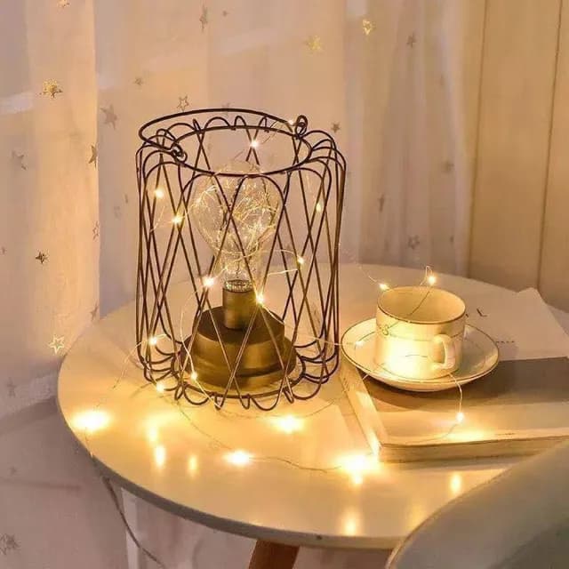 【gin gin】三檔閃燈 LED 銅絲燈 2米 5入(燈串 裝飾燈串 聖誕燈 聖誕節裝飾 交換禮物 求婚佈置 派對佈置)