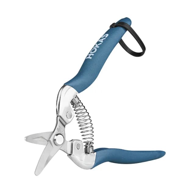 【HOKAS】短曲刃芽切剪 台灣製(適用觀葉植物 園藝盆栽 摘果 切花 S517)