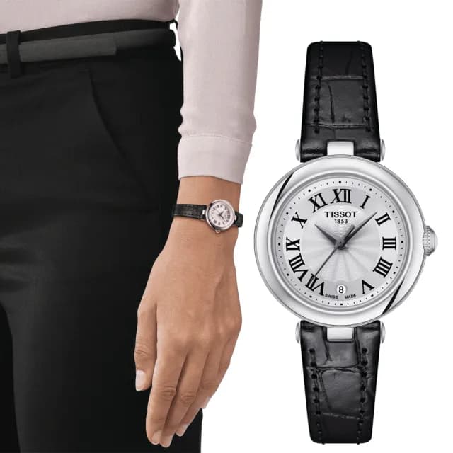 【TISSOT 天梭 官方授權】BELLISSIMA SMALL LADY 羅馬石英女錶 手錶 送禮 推薦(T1260101601300)