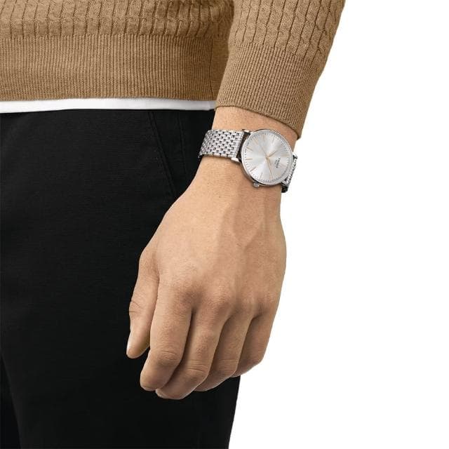 【TISSOT 天梭 官方授權】Everytime 經典大三針情侶手錶 對錶 情人節 禮物(T1434101101101+T1432101101101)