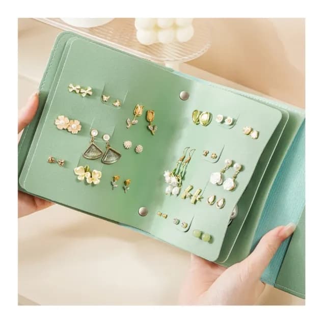 便攜耳環收納冊(耳環飾品盒子首飾包耳飾收納盒 earring organizer)