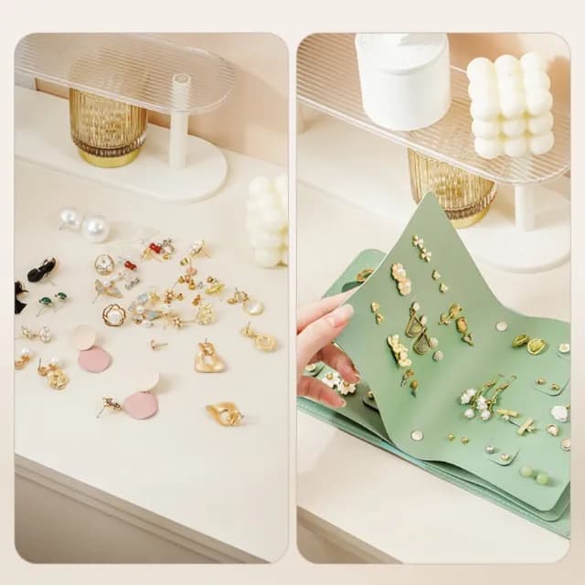 便攜耳環收納冊(耳環飾品盒子首飾包耳飾收納盒 earring organizer)