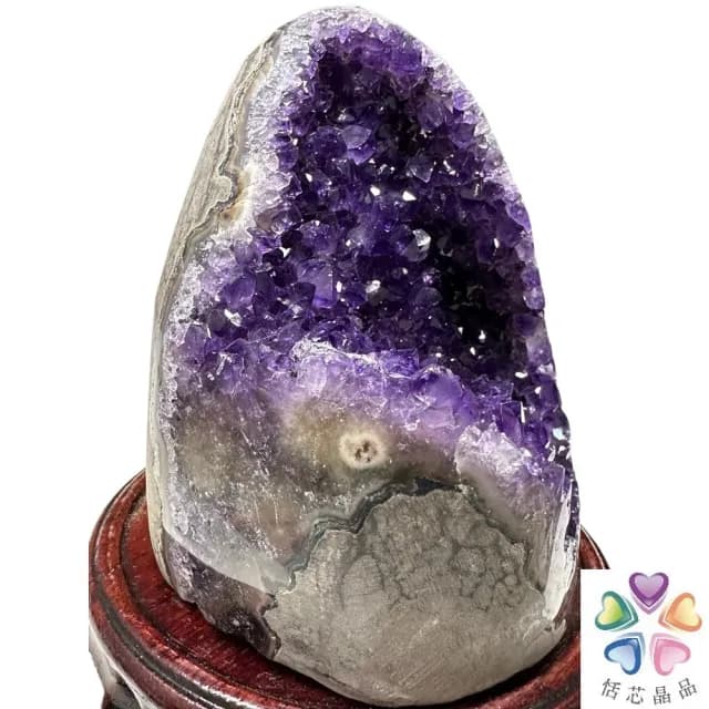 【恬芯晶品】OA15頂級烏拉圭帝王紫水晶開運招財內窩型(消磁淨化風水財運業績財位招貴人紫晶鎮聖誕節禮物)