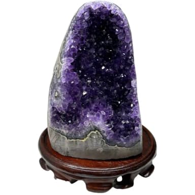 【恬芯晶品】OA12頂級烏拉圭帝王紫水晶開運招財內窩型(消磁淨化風水財運業績財位招貴人紫晶鎮聖誕節禮物)