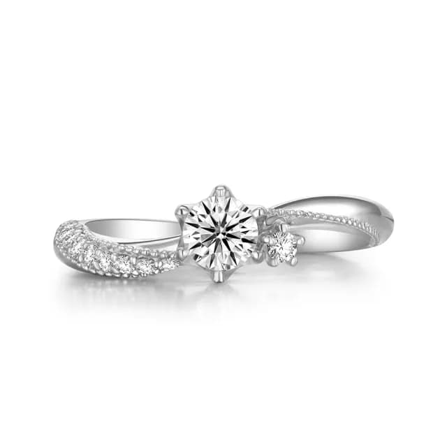 【WEDDING CODE】GIA 32分鑽戒 D/VS1/3EX 鉑金 迪士尼米奇米妮4525(天然鑽石 情人節禮物 父親節 禮盒)