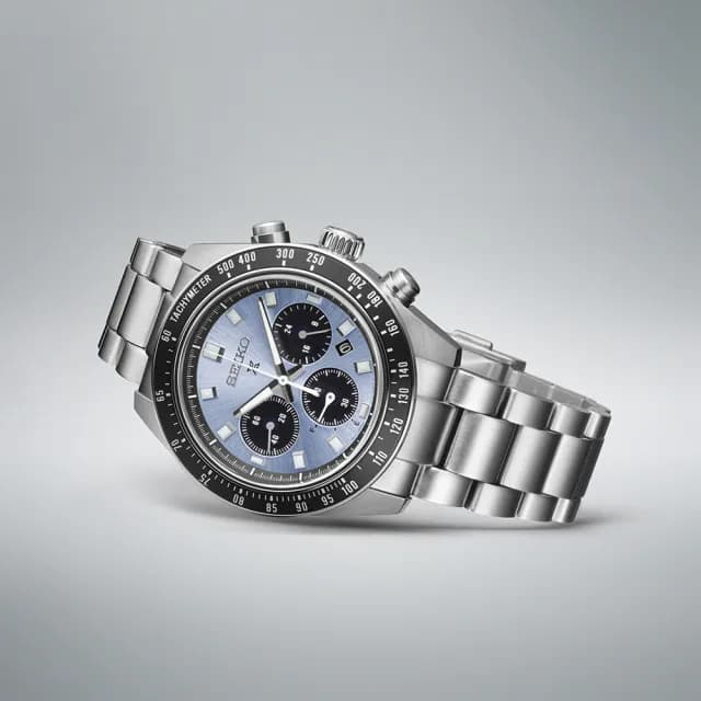 【SEIKO 精工】PROSPEX 水晶獎盃 冰藍熊貓 太陽能計時腕錶 畢業禮物 送禮 推薦(SSC935P1/V192-0AH0U)