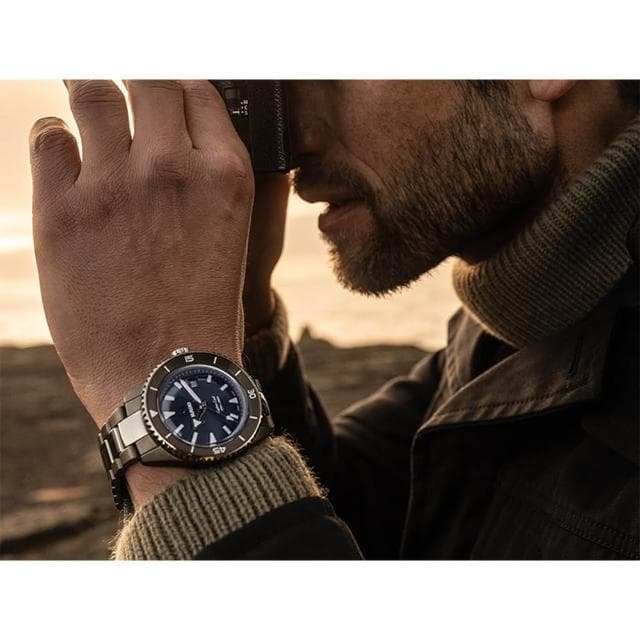 【Rado 雷達表 官方授權】庫克船長 高科技陶瓷300米潛水機械錶-43mm R03推薦 送禮 禮物 推薦(R32144202)