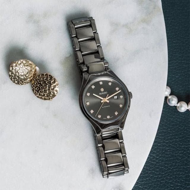 【Rado 雷達表 官方授權】True真系列鑽石自動機械女錶-30mm R03禮物 送禮 推薦(R27242732)