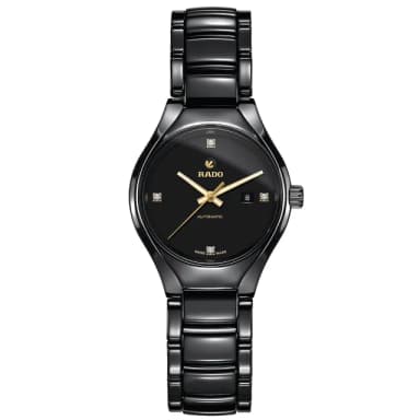 【Rado 雷達表 官方授權】True真我系列鑽石自動機械女錶-30mm R03推薦 送禮 禮物 推薦(R27242712)