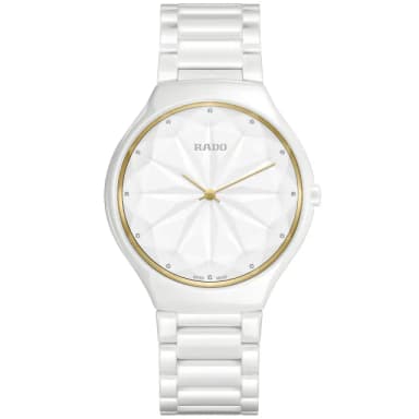 【Rado 雷達表 官方授權】True Thinline真薄系列星鑽限量版手錶-39mm R03推薦 送禮 禮物 推薦(R27007702)