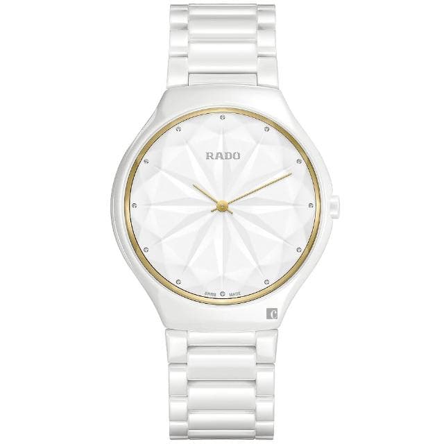 【Rado 雷達表 官方授權】True Thinline真薄系列星鑽限量版手錶-39mm R03推薦 送禮 禮物 推薦(R27007702)