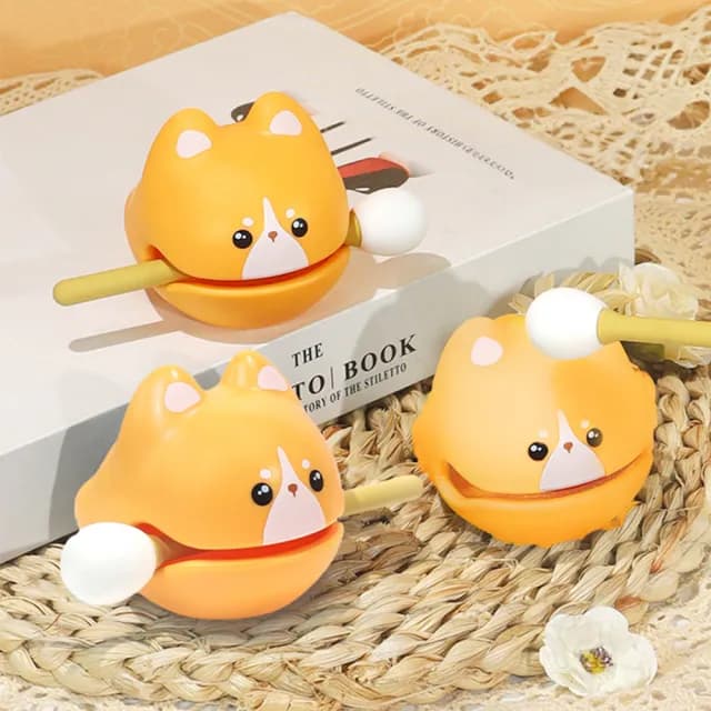 【木支基】解壓柯基木魚(心 解壓玩具 打擊樂器 律動 可愛 擺件 禮物 辦公桌 迴向)