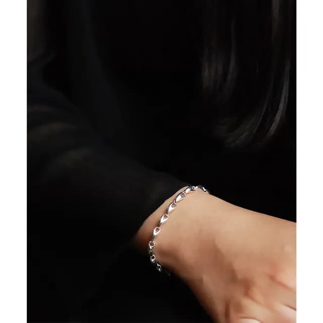 【Georg Jensen 喬治傑生】REFLECT 652A 純銀鏈節手鍊