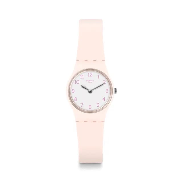 【SWATCH】PINKBELLE 經典手錶/考試錶/無秒針/女錶/瑞士製造 LP150(25mm)