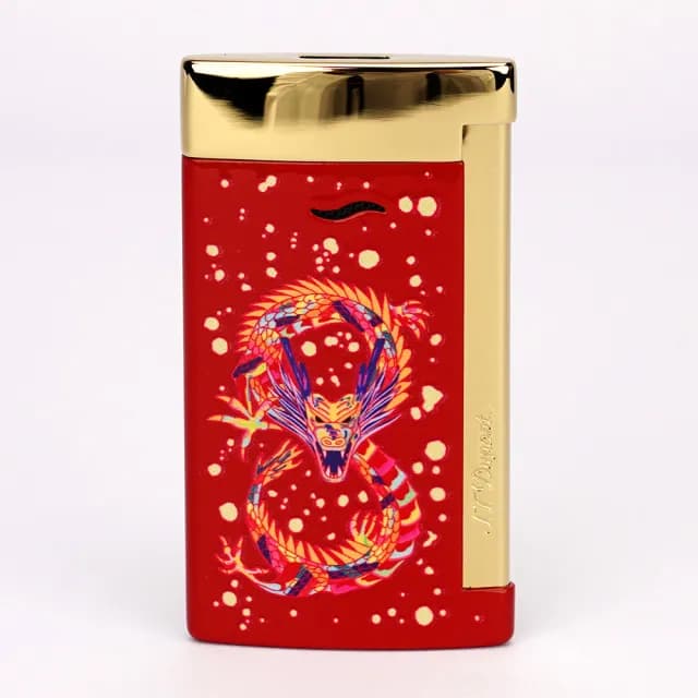 【S.T.Dupont 都彭】Dragon 系列 龍年限定 Slim 7 臻薄防風打火機 送禮 禮物 推薦(027776)