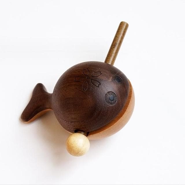 【JEN】胡桃木隨身敲鯨魚木魚打擊樂器工藝品擺飾(2款可選/交換禮物/聖誕禮物/畢業生日禮物)