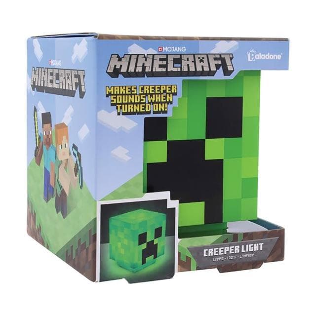 【Paladone UK】Minecraft麥塊 遊戲音效 苦力怕造型燈 小夜燈(麥塊 造型夜燈 送禮 生日禮物)