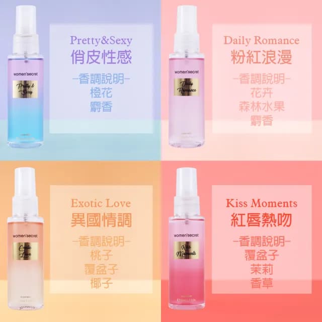 【WOMEN’SECRET】繽紛浪漫香氛身體噴霧節慶限定版(專櫃公司貨)