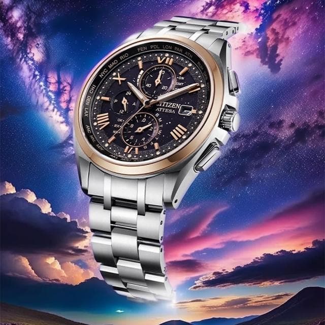 【CITIZEN 星辰】電波時計30週年限定 鈦 光動能萬年曆電波手錶 母親節 送禮 禮物(AT8254-61E)