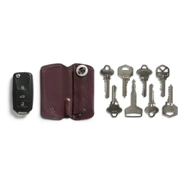 【Bellroy】鑰匙包 鑰匙圈 優質皮革材質 禮物 送禮 推薦(深梅子色)