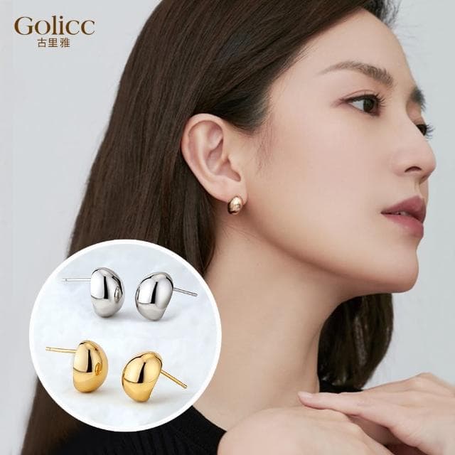 【Golicc】耳環 韓版 時尚 小荳荳(母親節 生日 情人節 飾品 耳釘 耳飾 耳墜 禮物)