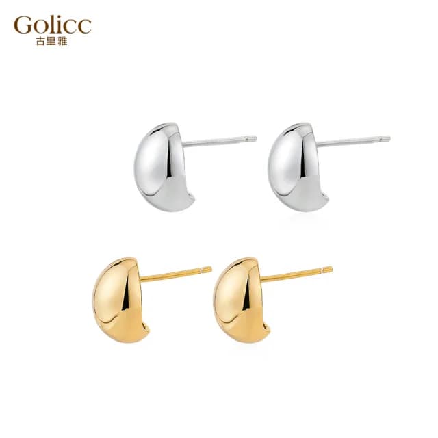 【Golicc】耳環 韓版 時尚 小荳荳(雙11 聖誕節 生日 飾品 耳釘 耳飾 耳墜 禮物)