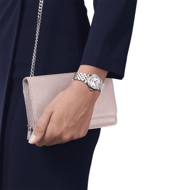 【TISSOT 天梭 官方授權】Le Locle 20周年鑽石機械女錶 贈原廠皮帶 母親節 禮物 送禮(T0062071103601)
