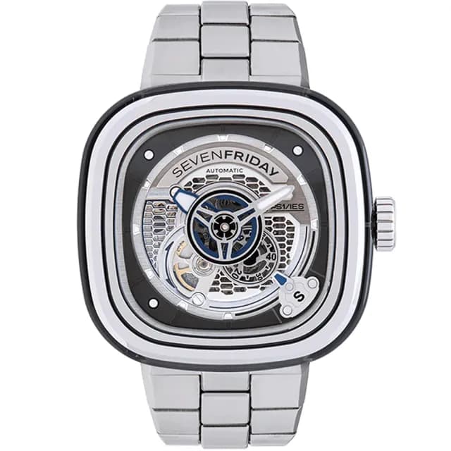 【SEVENFRIDAY】PS1/01M 工業風透視自動上鍊機械錶-47X47.6mm 送禮 禮物 推薦(PS1/01M)