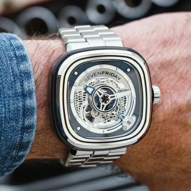 【SEVENFRIDAY】PS1/01M 工業風透視自動上鍊機械錶-47X47.6mm 送禮 禮物 推薦(PS1/01M)