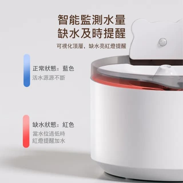 【Kyhome】智能無線寵物感應飲水機 大容量 自動循環活水機 貓狗喝水器 2.2L 交換禮物