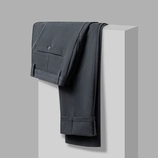 【米蘭精品】現貨+預購 男商務西裝褲修身西裝褲直筒褲機能免燙(男長褲休閒彈力百搭父親節禮物3色74gq6)