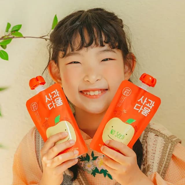 【韓味不二】韓國原裝100%蘋果汁120ml*10入禮盒X1盒(送禮推薦/節日禮盒/春節禮盒/端午)