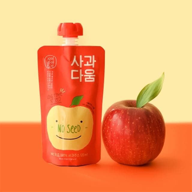 【韓味不二】韓國原裝 100%蘋果汁120ml*20入禮盒X1盒(送禮推薦/節日禮盒/春節禮盒)