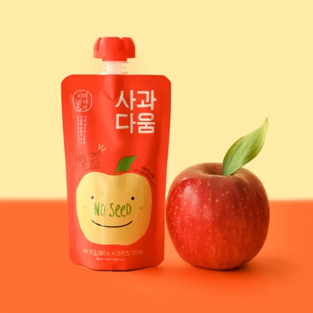 【韓味不二】韓國原裝 100%蘋果汁120ml*20入禮盒X1盒(送禮推薦/節日禮盒/春節禮盒/端午送禮/中秋送禮)