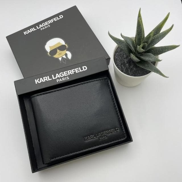 【KARL LAGERFELD 卡爾】卡爾 皮夾 錢包 卡夾 短夾 含原廠盒 送禮推薦 平輸品(皮夾送禮 送禮推薦)