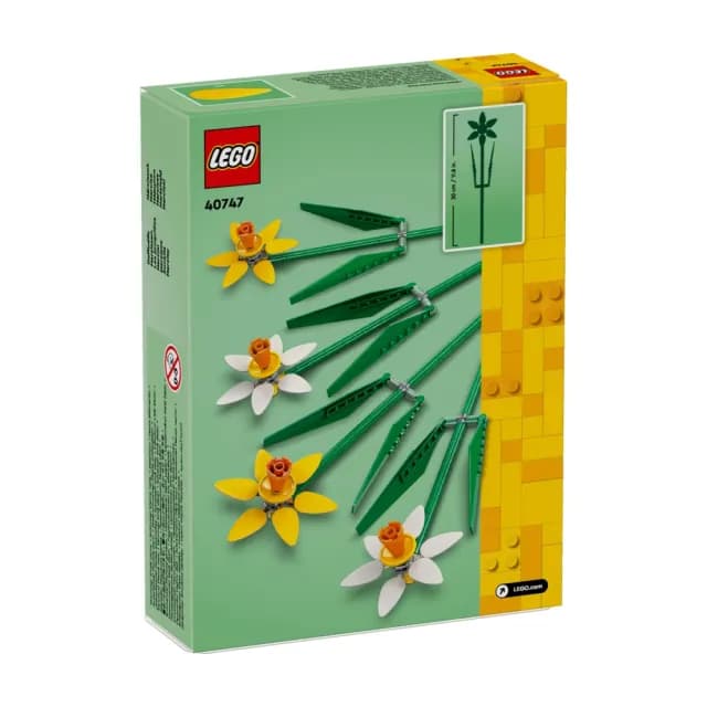 【LEGO 樂高】Botanicals 40747 水仙(居家擺設 花束禮物 母親節禮物 送禮推薦)