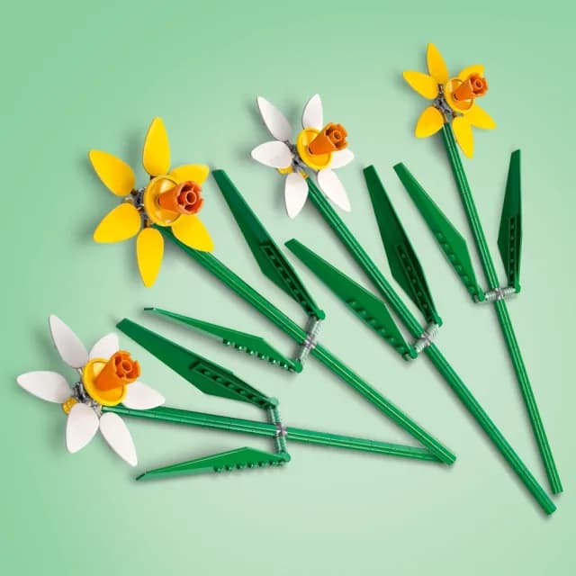 【LEGO 樂高】Botanicals 40747 水仙(居家擺設 花束禮物 母親節禮物 送禮推薦)