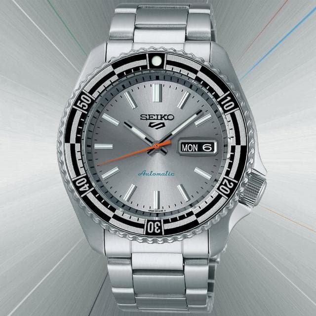 【SEIKO 精工】5 Sports 55週年 SKX現代詮釋版 機械腕錶 母親節 禮物 推薦(SRPK09K1/4R36-15E0N)