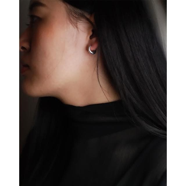 【Georg Jensen 喬治傑生】#433G Offspring 純銀針式耳環-小