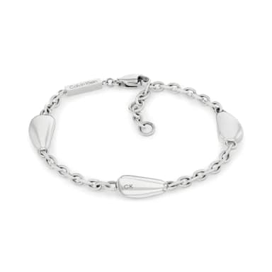【Calvin Klein 凱文克萊】CK Radiant Drops 手鍊-銀 520送禮 禮物(35000603)