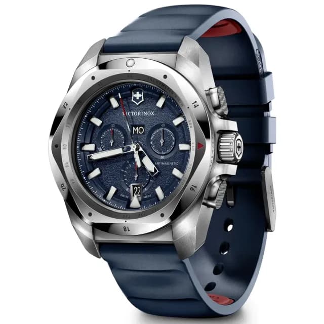 【VICTORINOX 瑞士維氏】I.N.O.X. Chrono 幾何設計 經典計時腕錶 七夕 情人節 送禮 推薦(VISA-241984)