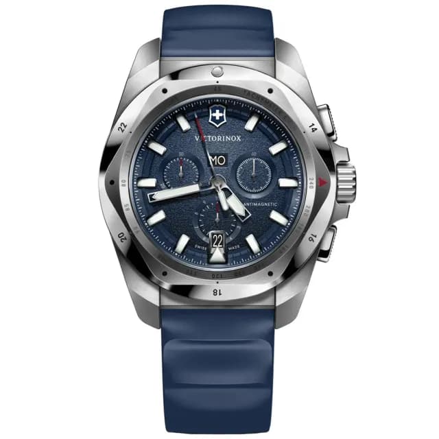 【VICTORINOX 瑞士維氏】I.N.O.X. Chrono 幾何設計 經典計時腕錶 七夕 情人節 送禮 推薦(VISA-241984)