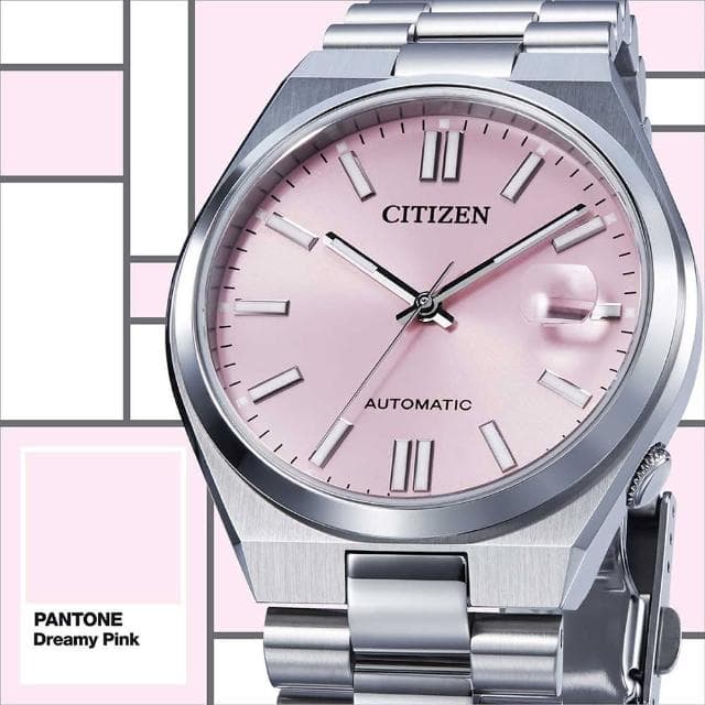 【CITIZEN 星辰】Mechanical PANTONE限定 時尚機械腕錶 男錶 手錶 畢業 禮物 推薦(NJ0158-89X/粉40mm)