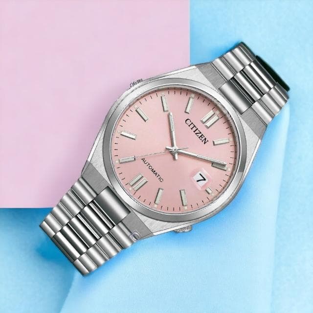 【CITIZEN 星辰】Mechanical PANTONE限定 時尚機械腕錶 男錶 手錶 畢業 禮物 推薦(NJ0158-89X/粉40mm)