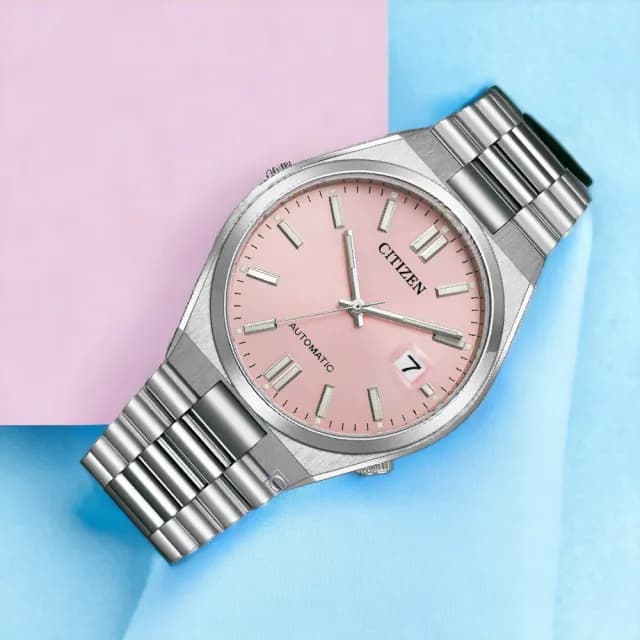 【CITIZEN 星辰】Mechanical PANTONE限定 時尚機械腕錶 男錶 手錶 畢業 禮物 推薦(NJ0158-89X/粉40mm)