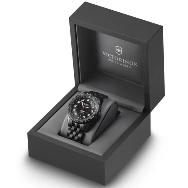 【VICTORINOX 瑞士維氏】AirBoss 經典飛行機械腕錶 七夕 情人節 送禮 推薦(VISA-241974)