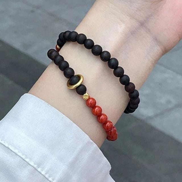 【MoonDy】圓珠手鍊 佛珠手鍊 沉香手鍊 女手串 百搭手鍊 南紅瑪瑙 手環 疊戴手鍊 民族風飾品 送女生 禮物