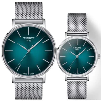 【TISSOT 天梭 官方授權】經典米蘭對錶 情侶手錶 禮物(T1434101109100+T1432101109100)