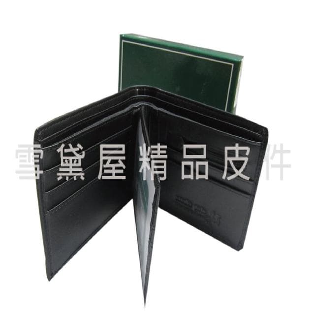 【SNOW.bagshop】母親節禮物 短夾專櫃男仕短夾100%進口軟牛皮加長尺寸固定型證夾附品牌禮盒